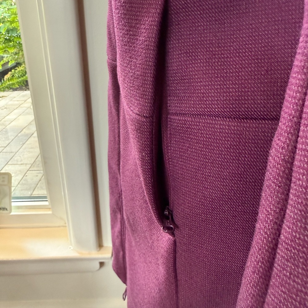 Lululemon Athletica Purple Trench Coat with High Collar - Picture 5 of 14